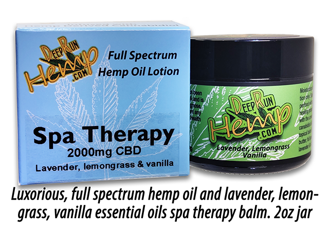 DRH Spa Therapy CBD & Shea Butter Rub Lavender Lemongrass Vanilla 2 oz jar