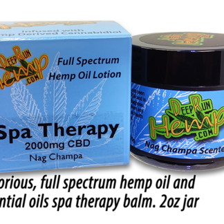 DRH Spa Therapy Rub CBD & Shea Butter Nag Champa Scented 2000mg 2 oz jar