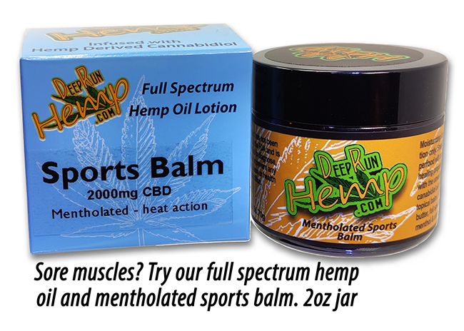 DRH Sports Balm Rub Menthol CBD & Shea Butter 2000mg 2oz jar