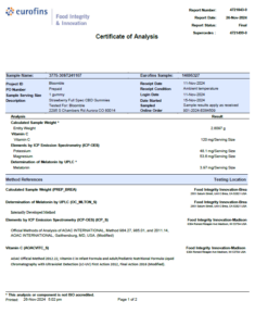 Daily CBD Multivitamin COA (Nov 2024)